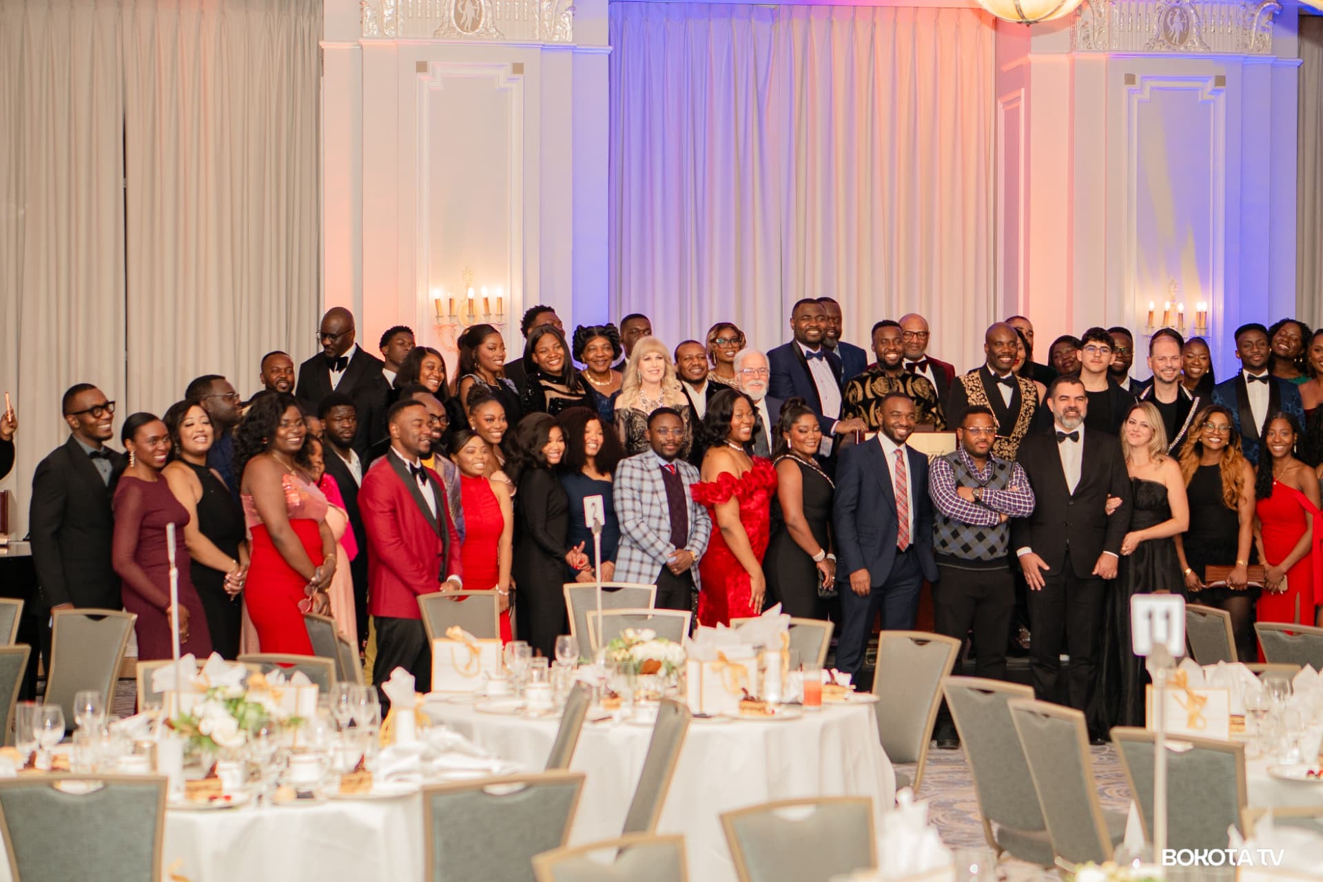 Group photograph of guests at MBOMBO Gala Night 2025